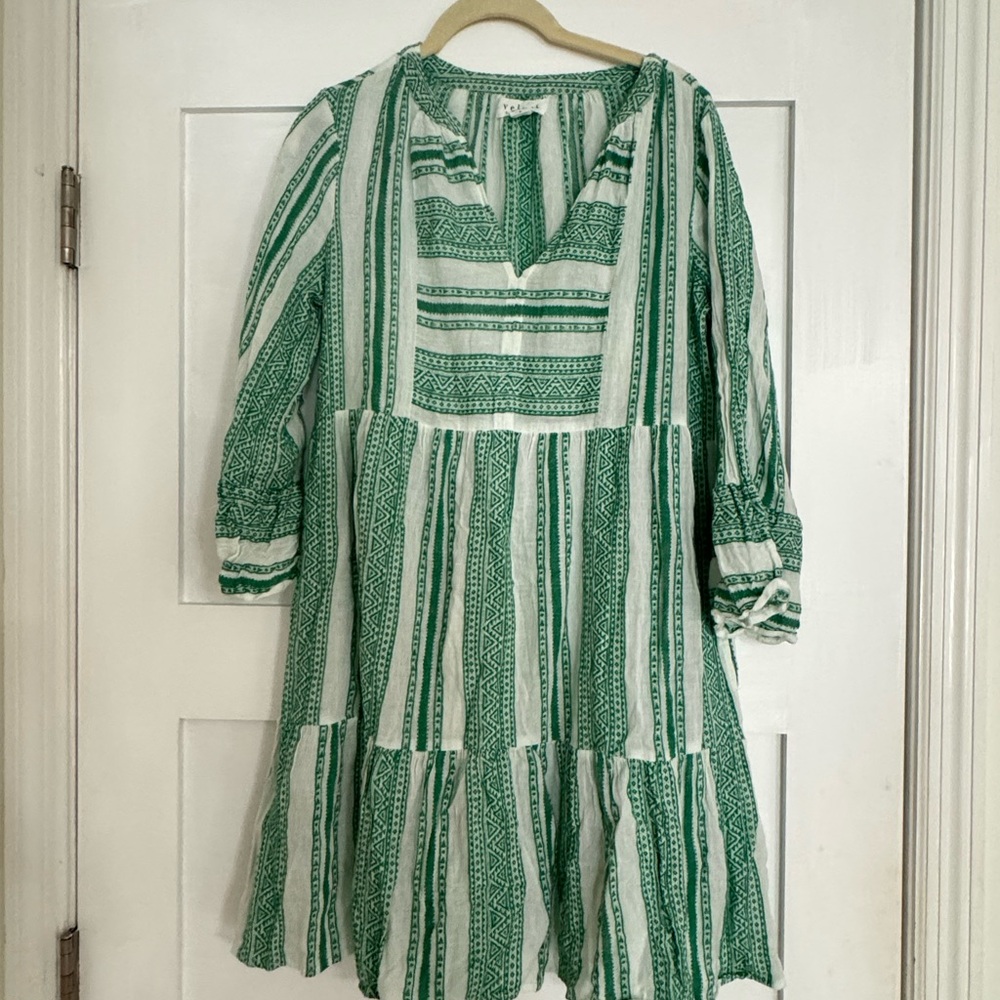 Green and white dress VELVET BY GRAHAM & SPENCER